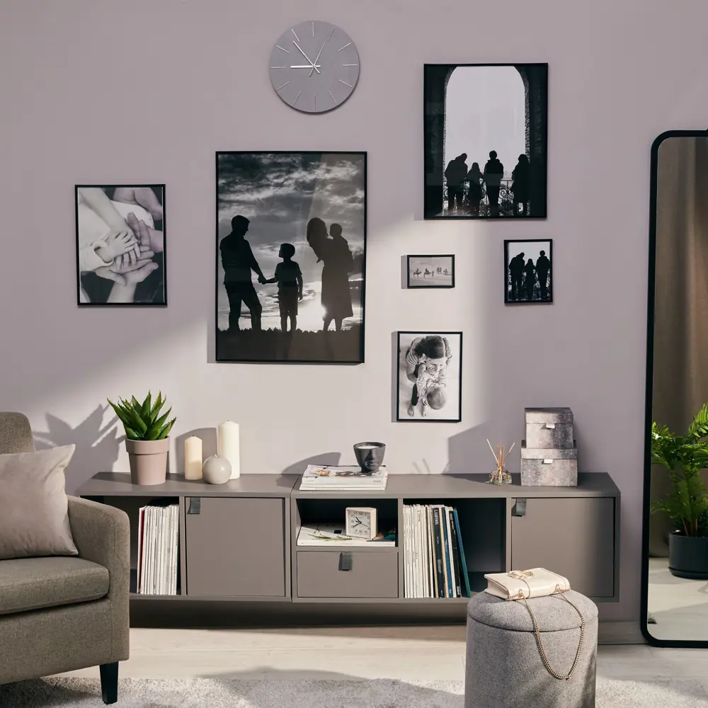 Рамка Inspire Lila 10x15 см пластик цвет черный STLM-2174861 - Вид №5