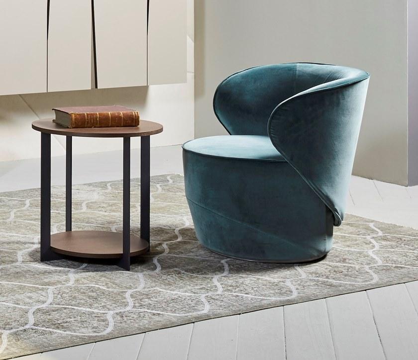 EmmeBi Круглый журнальный столик из лакированного дерева sun-id-1446140 - Вид №1