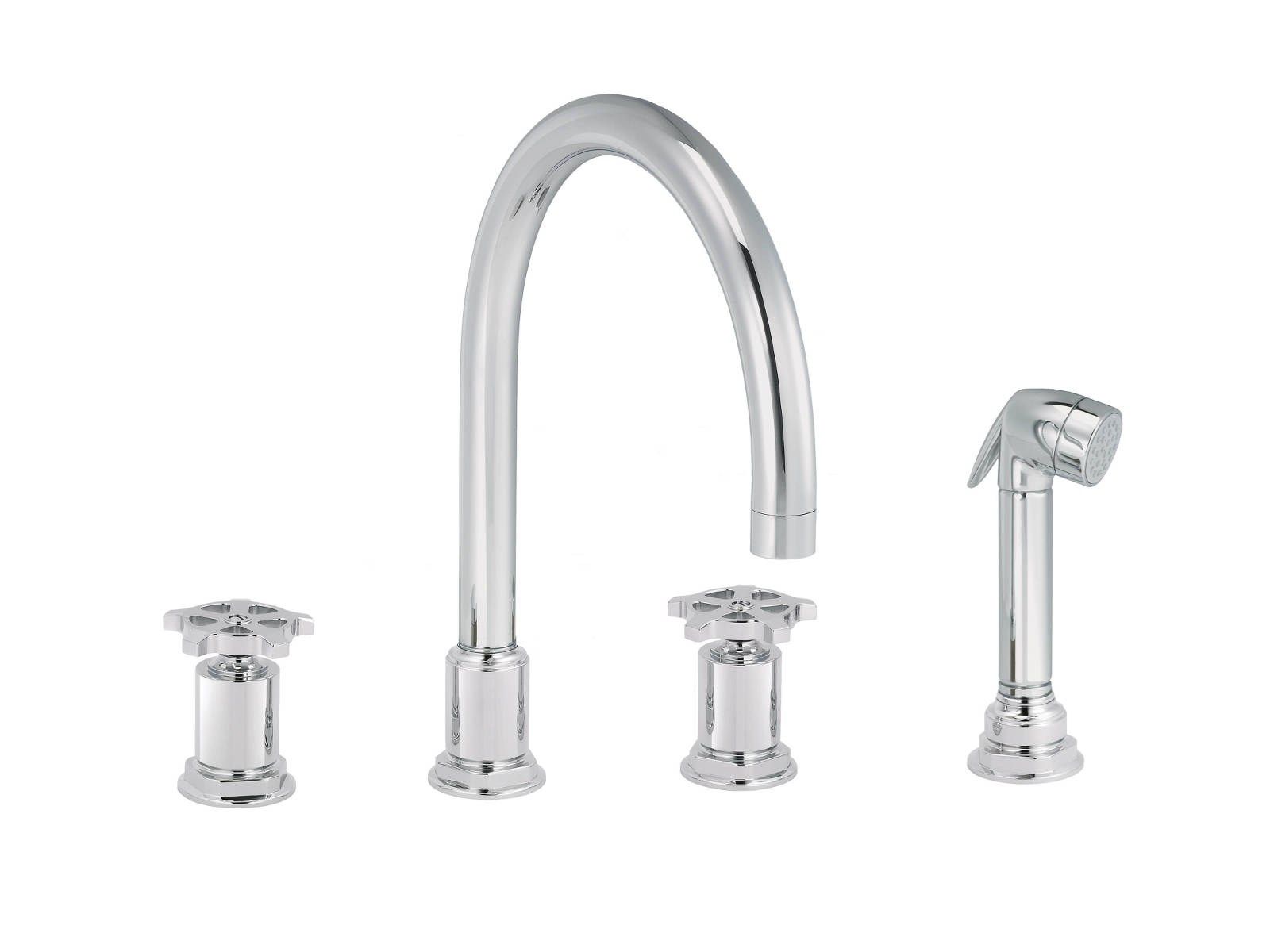 Смеситель для кухни на столешнице со съемным ручным душем rvb FLAMANT FACTORY ARCH-00050889 - Вид №1