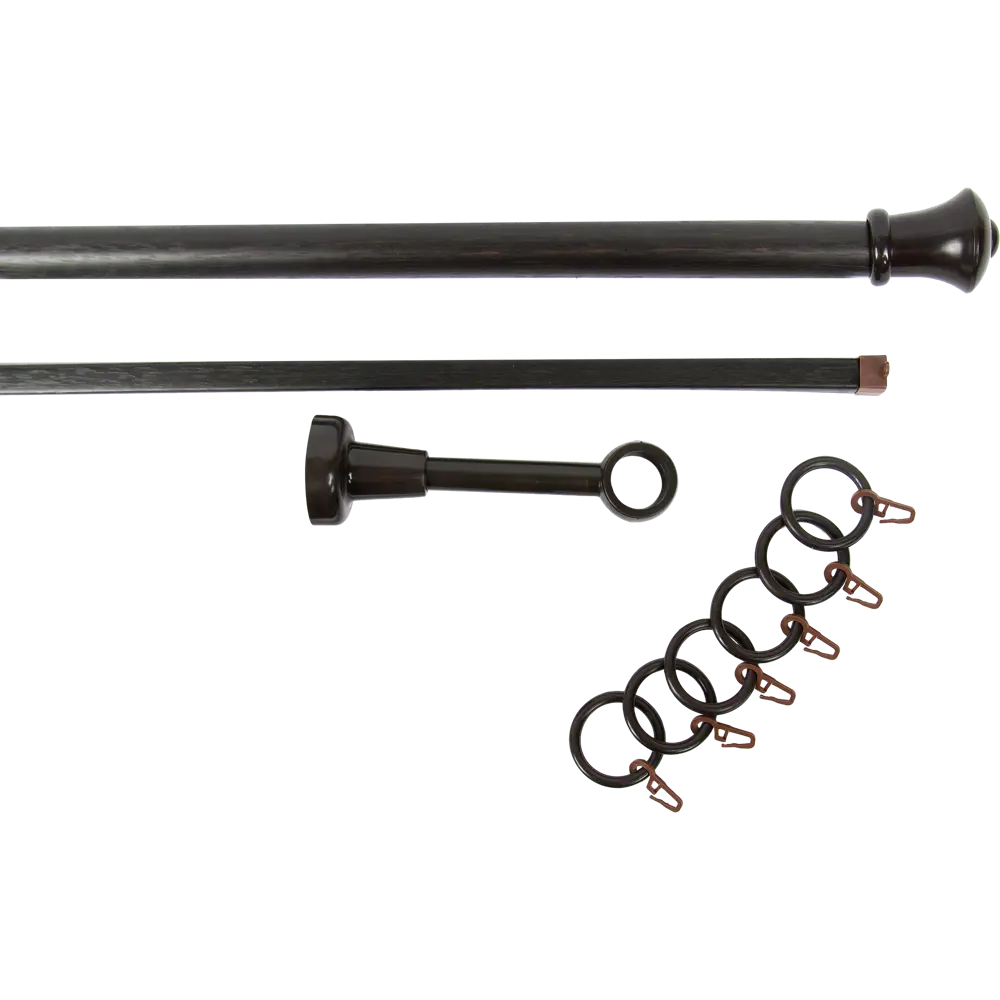 Карниз двухрядный Успех 240 см цвет венге РУССКИЕ КАРНИЗЫ STLM-2091274 - Вид №1