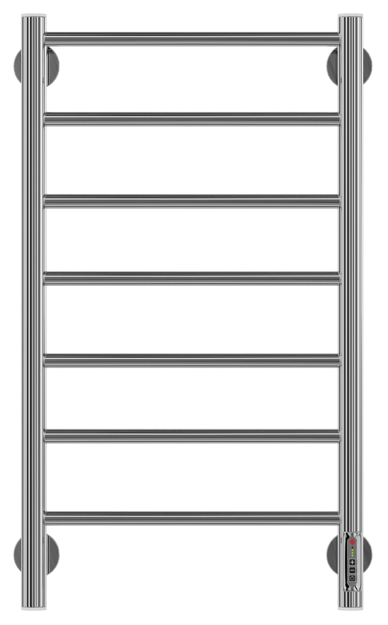 4630080267091 ЭЛЕКТРИКА Аврора П7 400х750 электро (new встроен диммер) Полотенцесушитель TERMINUS RAL 9003 матовый  - Вид №1