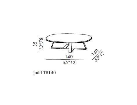 Мраморный круглый низкий журнальный столик Meridiani Edition Shine ARCH-00082020 - Вид №2