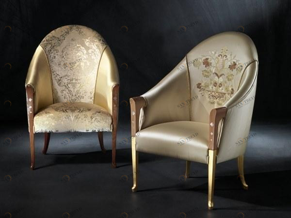 Carpanelli Мягкое деревянное кресло с подлокотниками  Po07 