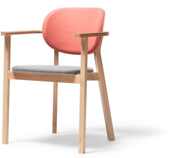 TON Стул из мягкой ткани штабелируемый с подлокотниками Santiago 02 sun-id-1425759 - Вид №1