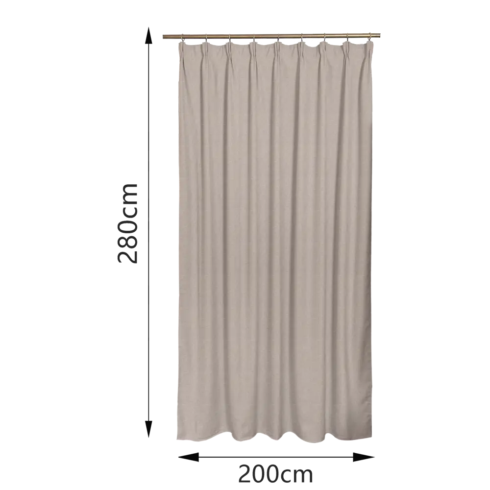 Штора на ленте Inspire Arona 200x280 см цвет бежевый 89343250 STLM-2170341  - Вид №2