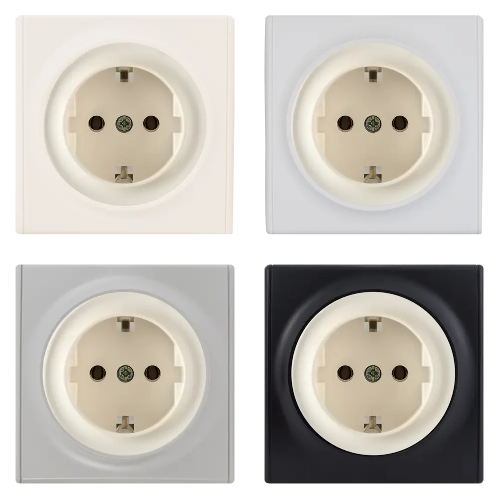 82126982 Розетка встраиваемая Onekey Florence с заземлением, цвет бежевый STLM-0019867 ONEKEYELECTRO - Вид №1