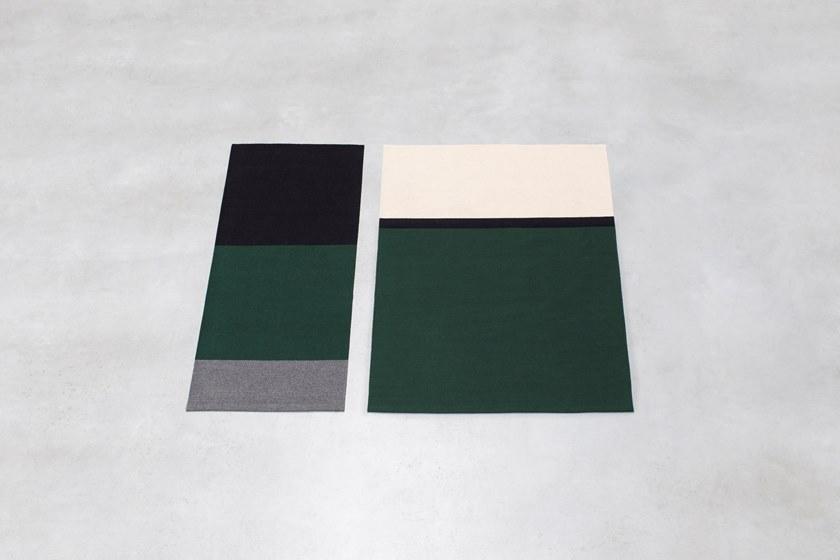 valerie_objects Прямоугольный коврик ручной работы из шерсти в полоску  V7018055s/m/l  - Вид №9