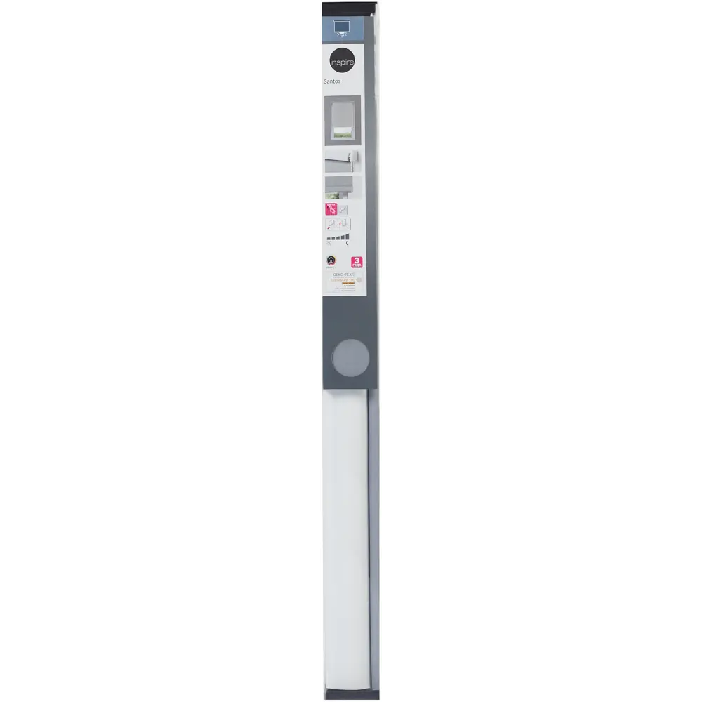 Штора рулонная блэкаут Inspire Santos 80x160 см серая Granit 3 82668330 STLM-2100590 - Вид №5
