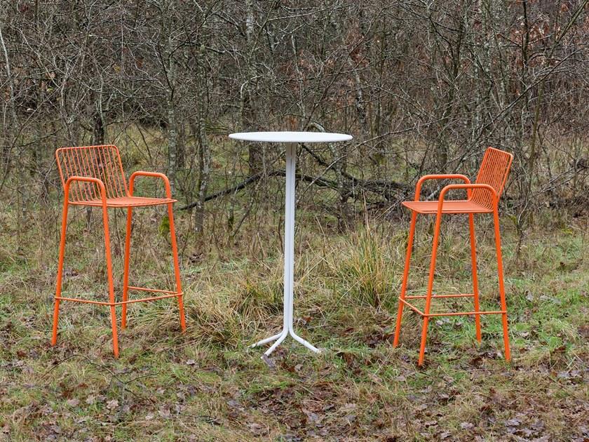 iSimar Круглый садовый стол из оцинкованной стали Mikonos 9192 9193 9184 9185 - Вид №1