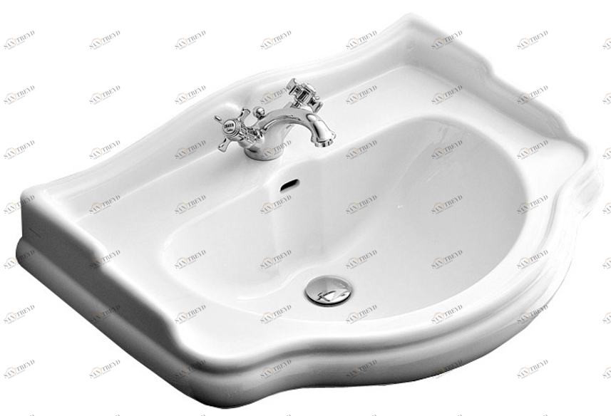 ML.BLL-25.073.Bi Подвесная раковина настенная круглая Migliore  белая 