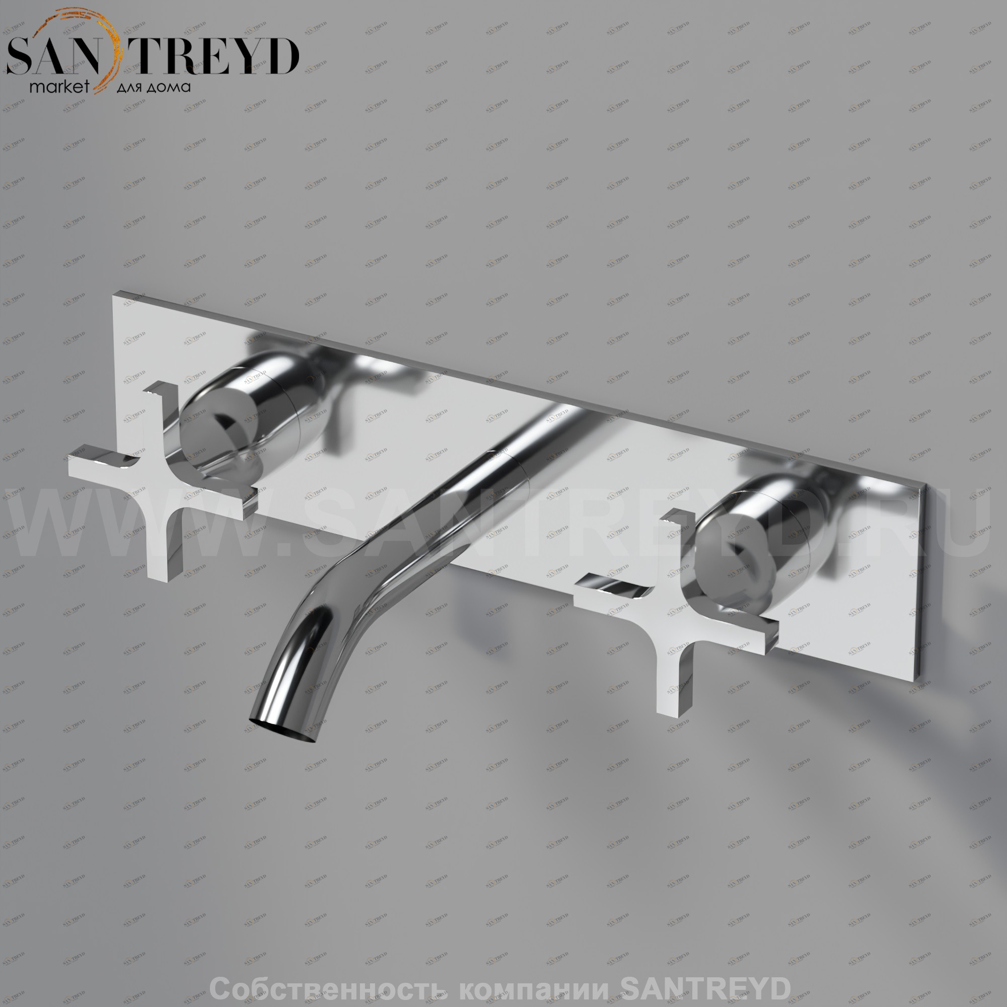 Встроенный смеситель AMEM321S MEMORY для раковины хромированный Agape