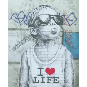 Картина на холсте "Маленький босс" 40x50 см