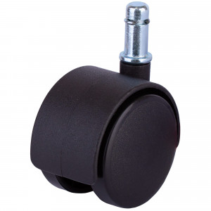 82594516 Колесо поворотное, без тормоза, со штифтом М10 50 мм, до 40 кг, цвет чёрный