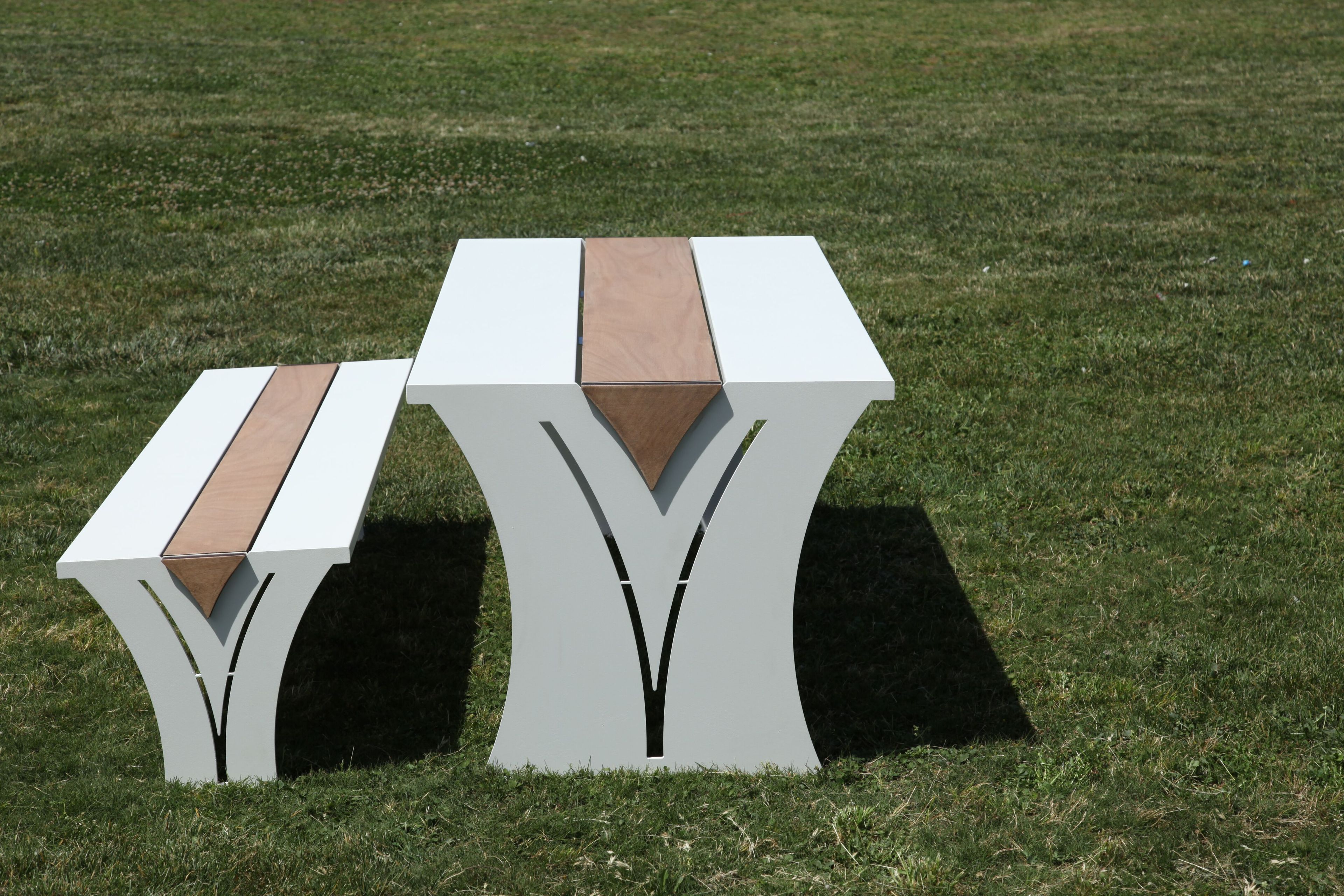 Прямоугольный стол для общественных мест из стали и дерева CITYSì Viktor ARCH-00088497