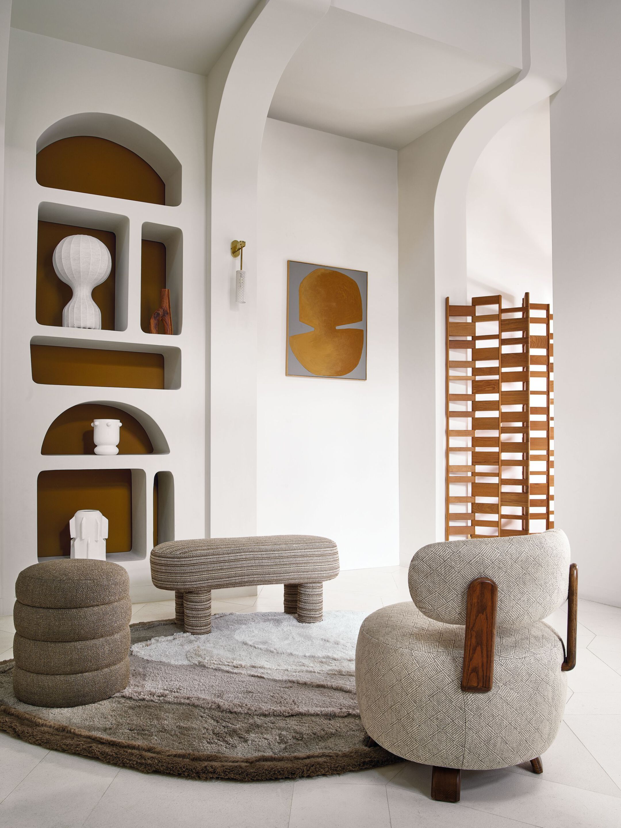 Однотонная ткань Casamance Desert ARCH-00131628 - Вид №1