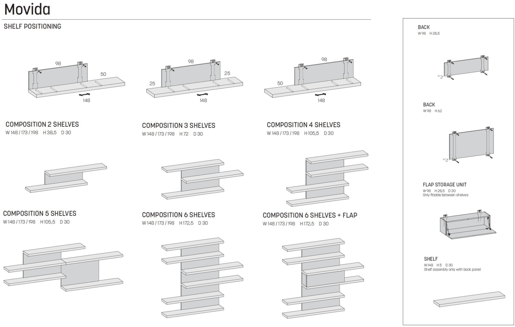 Caccaro Книжный шкаф / оборудованная стенка Movida sun-id-1380453 - Вид №4
