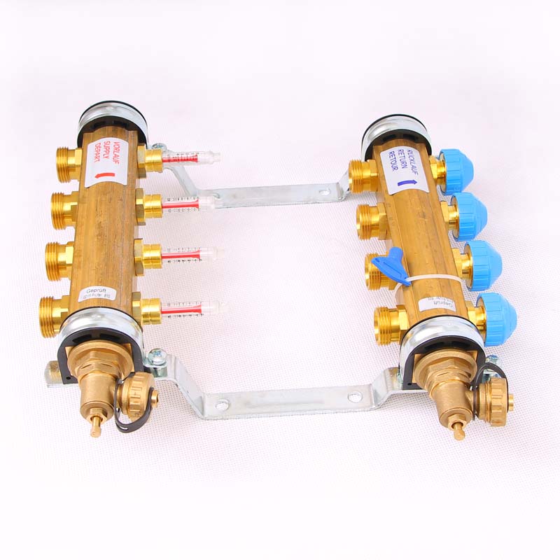 Коллекторная группа HKV/T с термостатическими вентилями и расходомерами WATTS Ind 1"x3/4"ЕК 4 выхода 10004198 - Вид №1