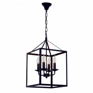 Дизайнерская подвесная люстра Spot Light Cage 9810404 черная SPOT LIGHT ДИЗАЙНЕРСКИЕ, CAGE 108229 Черный