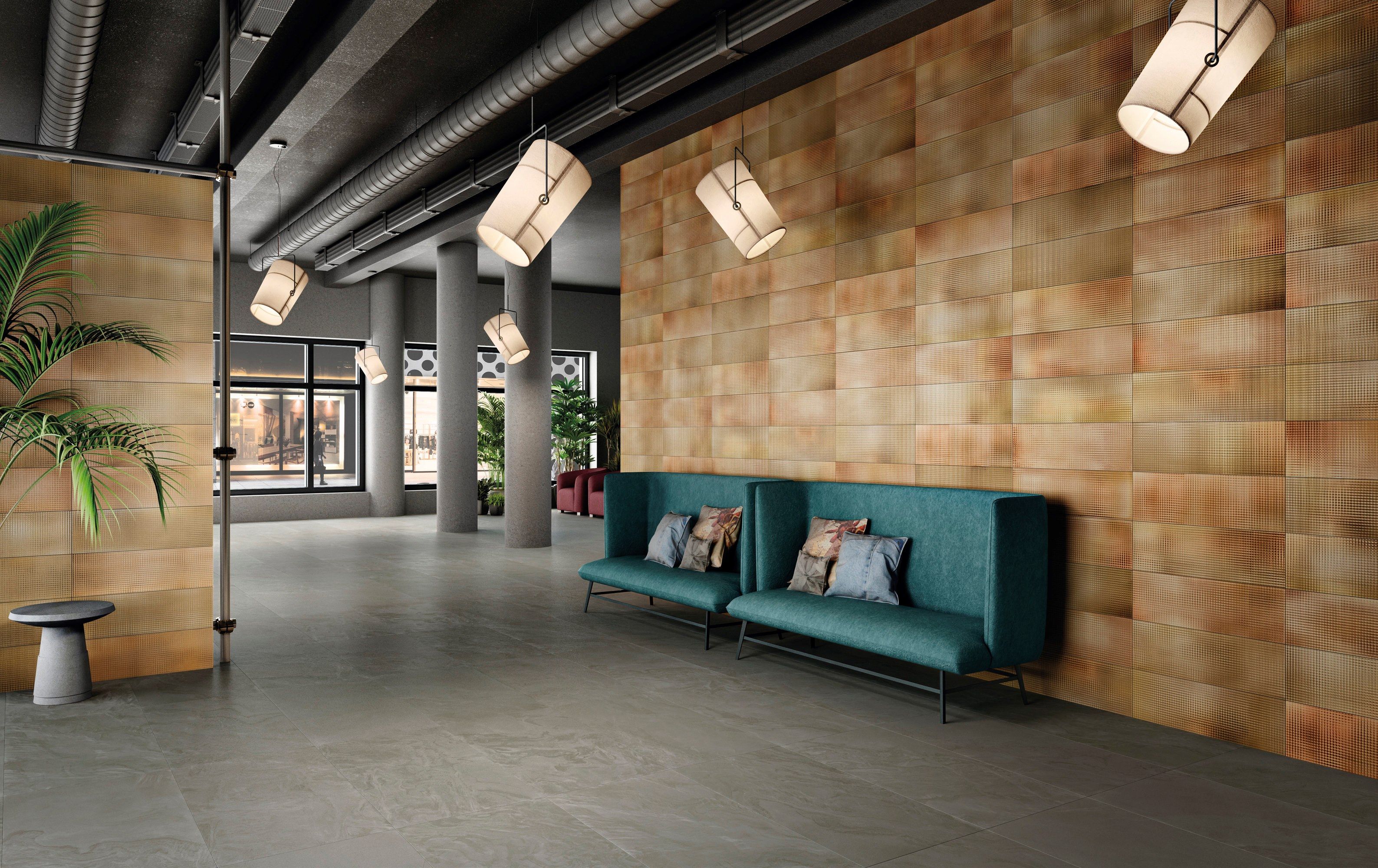 Внутренняя отделка керамогранита с металлическим эффектом IRIS Ceramica Diesel Living ARCH-00124878 - Вид №3