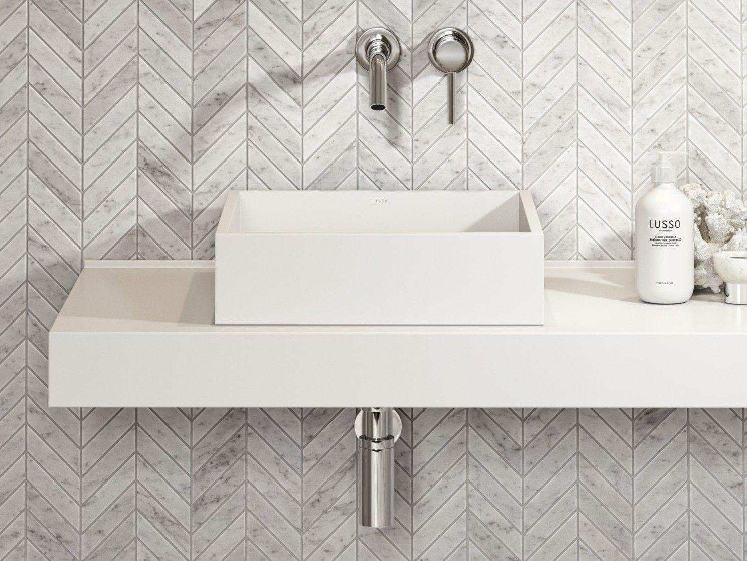 Квадратная столешница из смолы LUSSO CUBE ARCH-00055328 - Вид №1