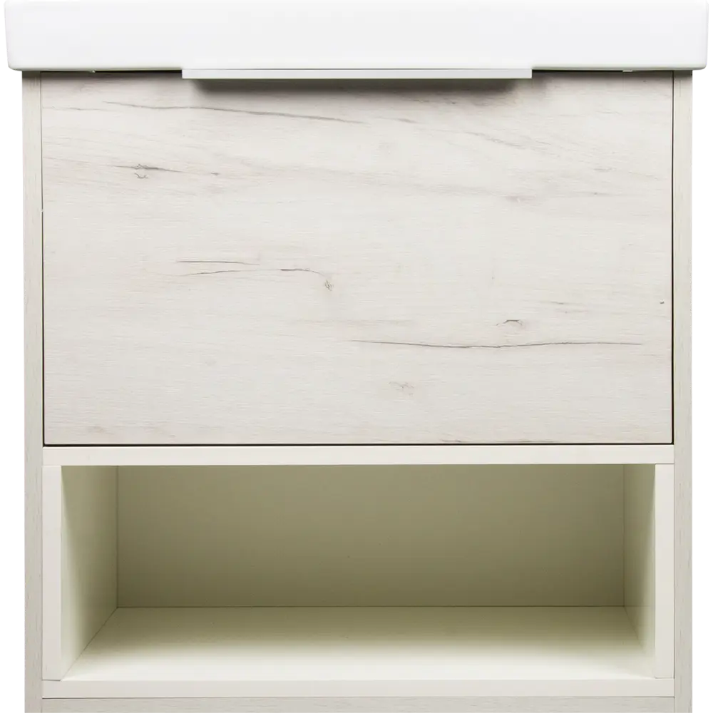 Тумба под раковину подвесная «Дана» 60 см цвет белый SANFLOR STLM-2125328