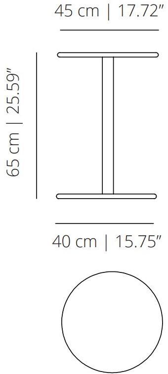 Viccarbe Круглый лакированный журнальный столик из древесных производных в современном стиле Common sun-id-1454847 - Вид №8