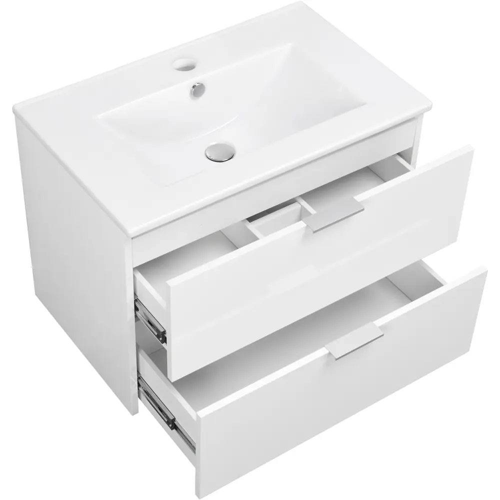 Тумба под раковину подвесная Sensea Essential 75 см цвет белый 82597802 STLM-2183489 - Вид №3