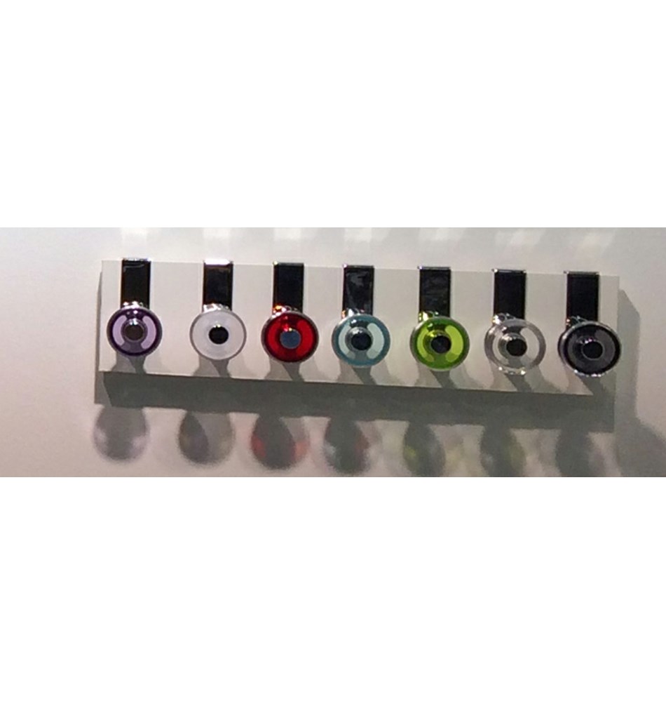 FROST Дверной крючок BLOSSOM » белый / полированный Акрил / полированный Белый / полированный BD1055-W  - Вид №1