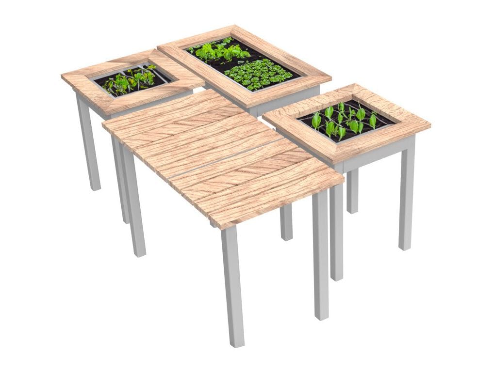 Прямоугольная деревянная плантатор Urbencéa JAYEN ARCH-00057071