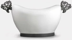 MORADA Мягкий пуф из нубука  Thone royal ot