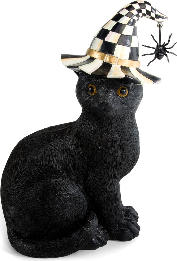 10654404 Mackenzie-Childs Декоративная фигурка Black Cat Полирезина 