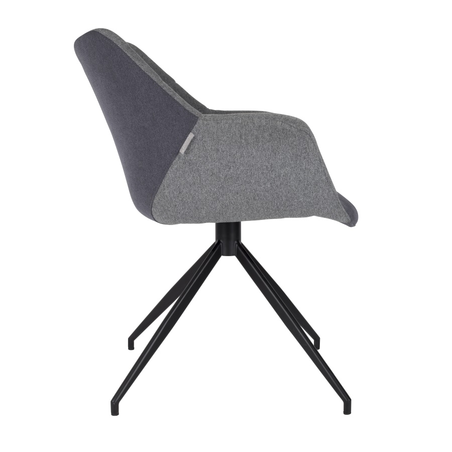 Кресло Doulton серое Zuiver 1200112 - Вид №9