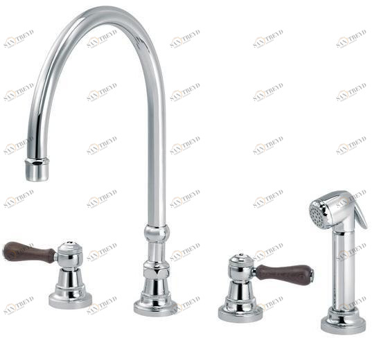 rvb Смеситель для кухни с вытяжным душем 1935 wood 1936.11.28-cc