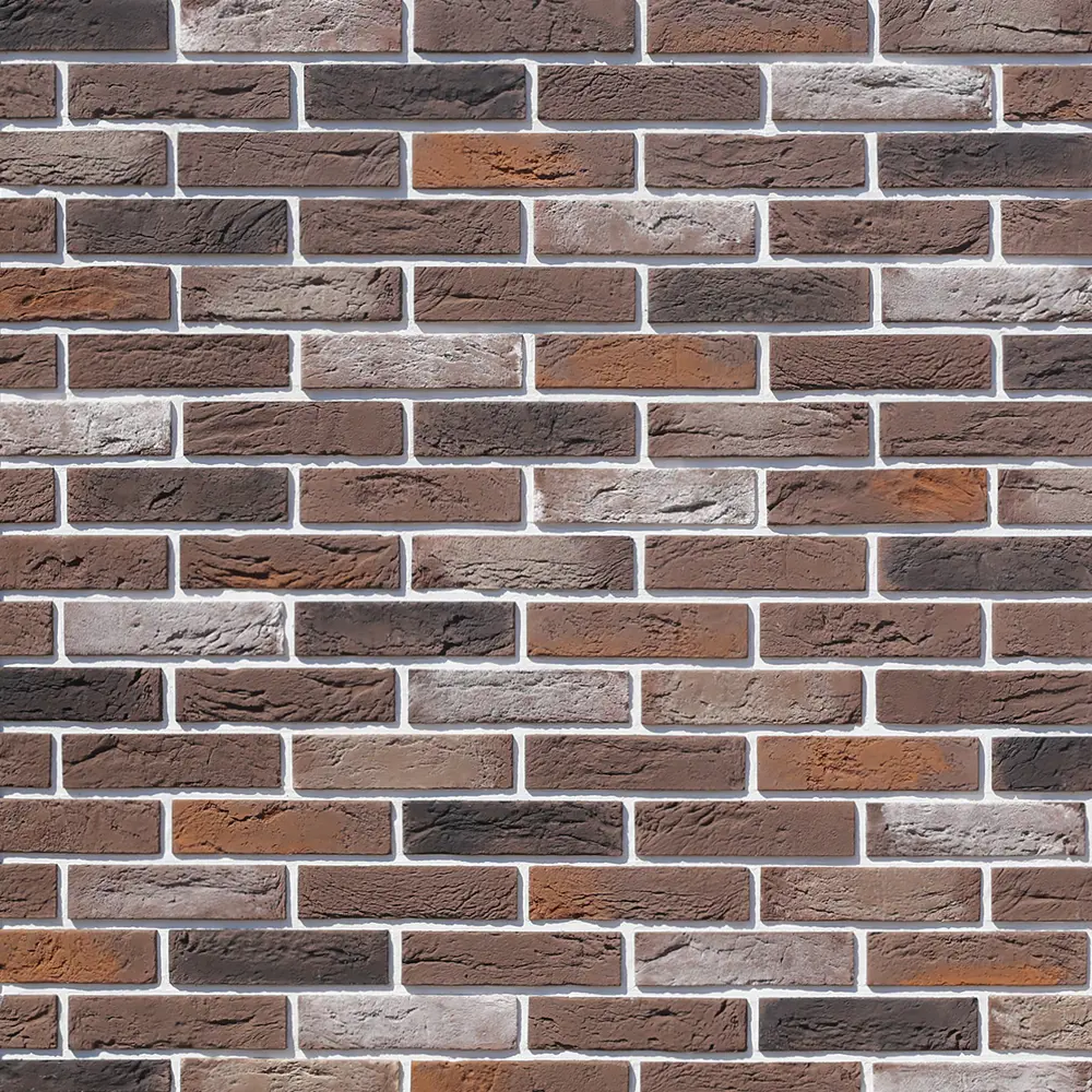 85210886 Камень искусственный White Hills Дерри Брик кофейный 0.62 м² STLM-0059936