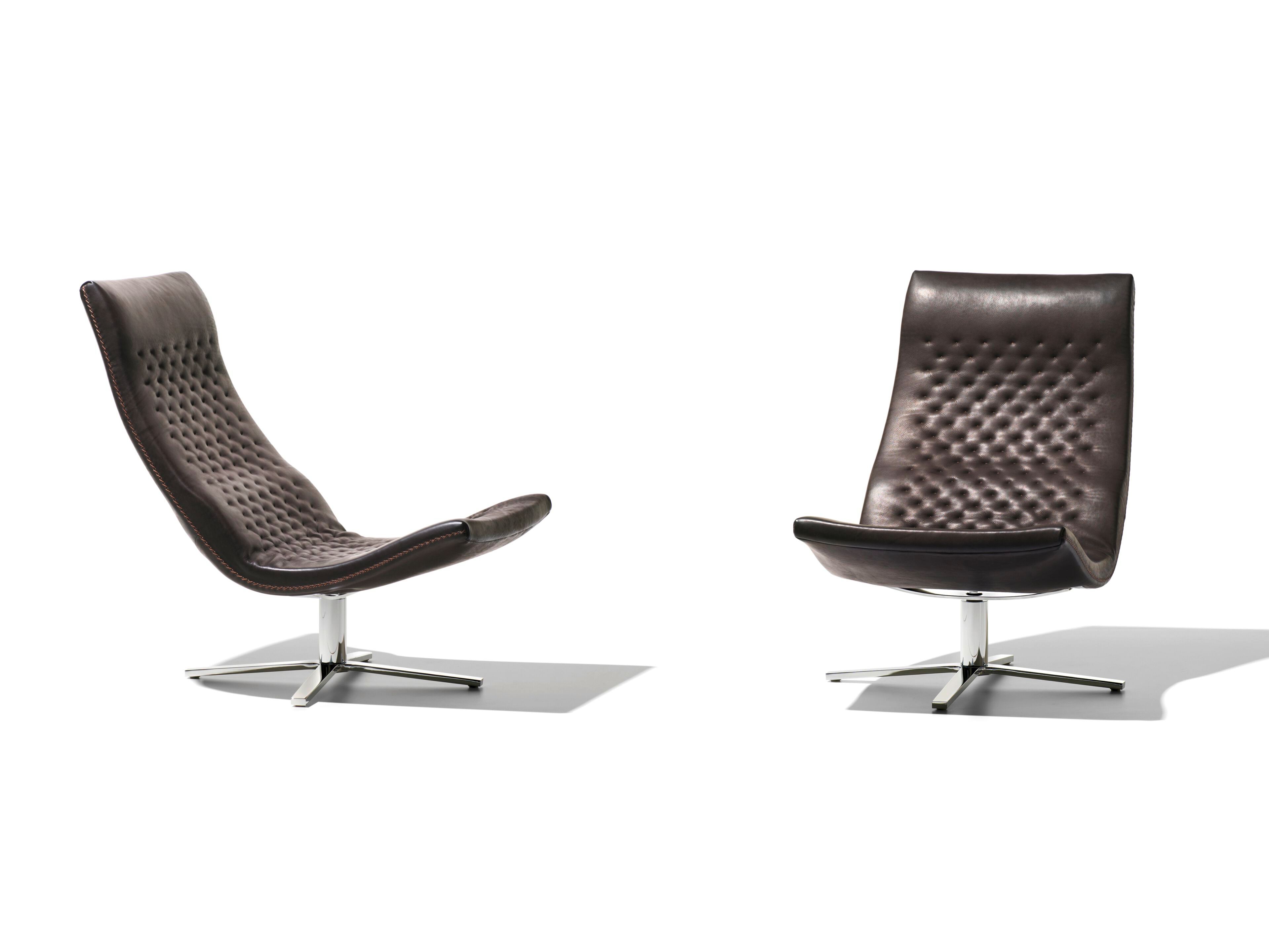 Вращающееся кресло с кожаными спицами de Sede DS-51 SLIM ARCH-00044774 - Вид №1