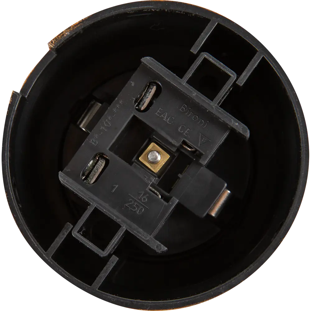 84229456 Розетка Electraline с заземлением цвет бронза STLM-0047248 Ретро - Вид №1