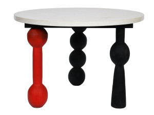 Круглый журнальный столик из волокнистого бетона