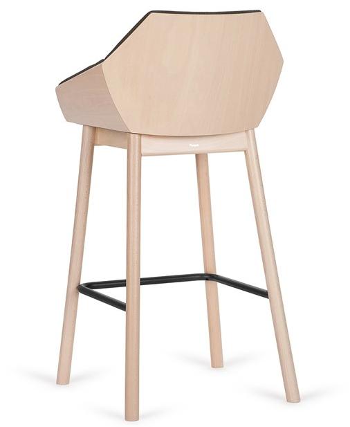 Paged Табурет высокий обитый тканью с подлокотниками Tuk sun-id-1359888 - Вид №1