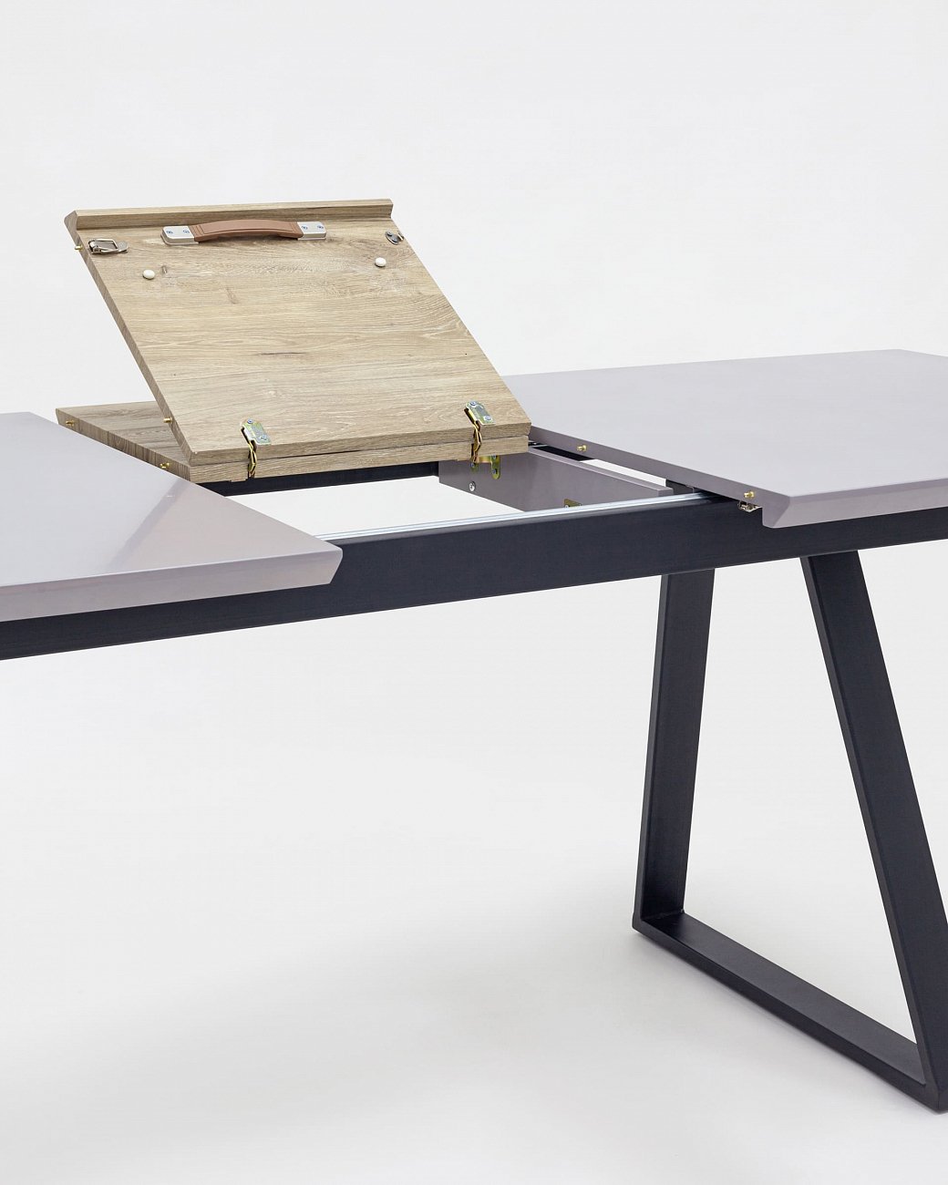 Обеденный стол раздвижной серый 160-200 см "Детройт" STOOL GROUP  00-3946085 Серый  - Вид №4