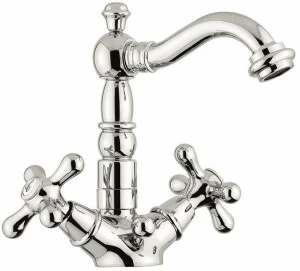 EMMEVI RUBINETTERIE Смеситель для умывальника на одно отверстие с автоматическим сливом Decò old