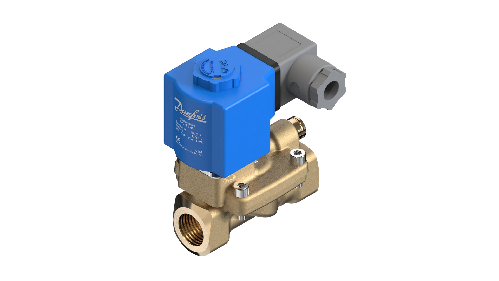 Danfoss EV220B — двухходовые электромагнитные клапаны для общей промышленности Клапан электромагнитный EV220B 032U1242  - Вид №23