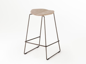 Высокий табурет с подставкой для ног