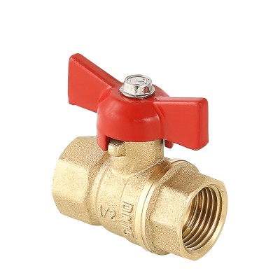 VT.122.G.05 Кран шаровой «СТАНДАРТ» с ручкой-бабочкой и внутренней резьбой Valtec 3/4" 