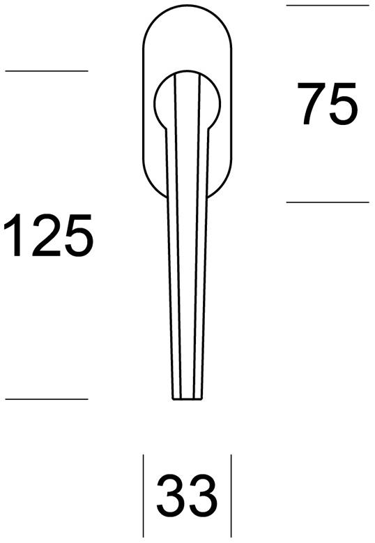Ento Оконная ручка из латуни dk Pilot 6218 - Вид №1