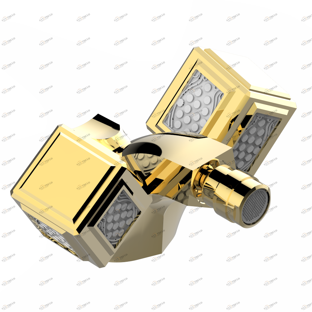 A2A-3202 Смеситель для биде на одно отверстие с поворотным аэратором и донным клапаном Thg-paris Metropolis Золото A2A 3202 CAT.F