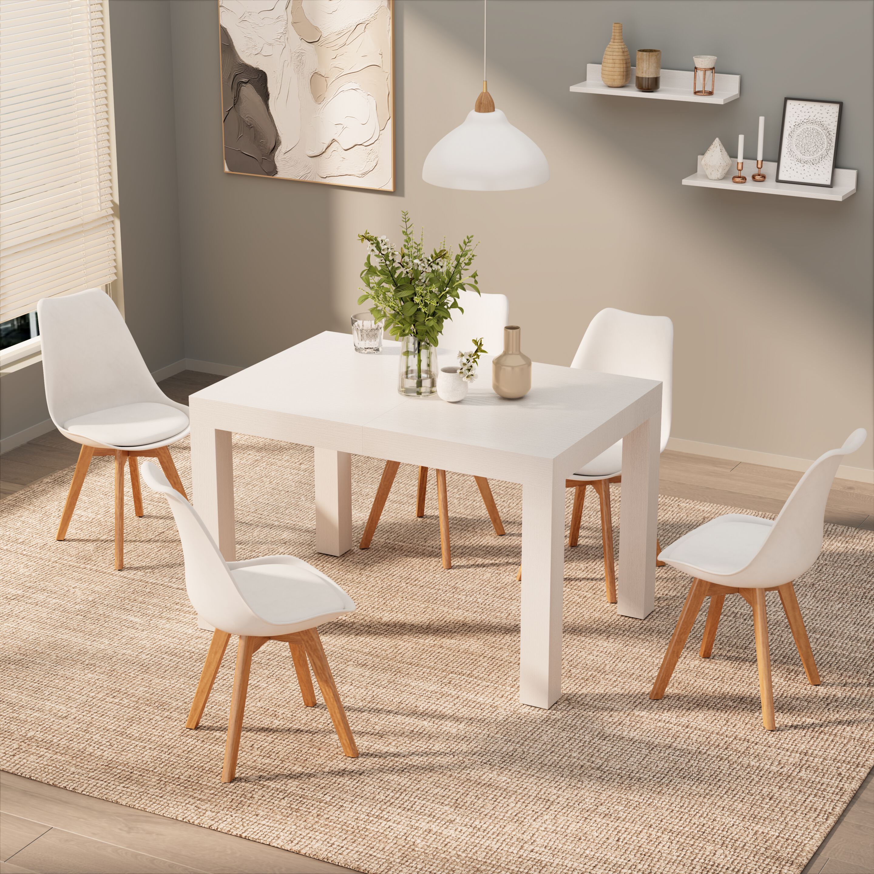 Выдвижной прямоугольный обеденный стол из меламиновой ткани Mobili Fiver First ARCH-00116162 - Вид №27