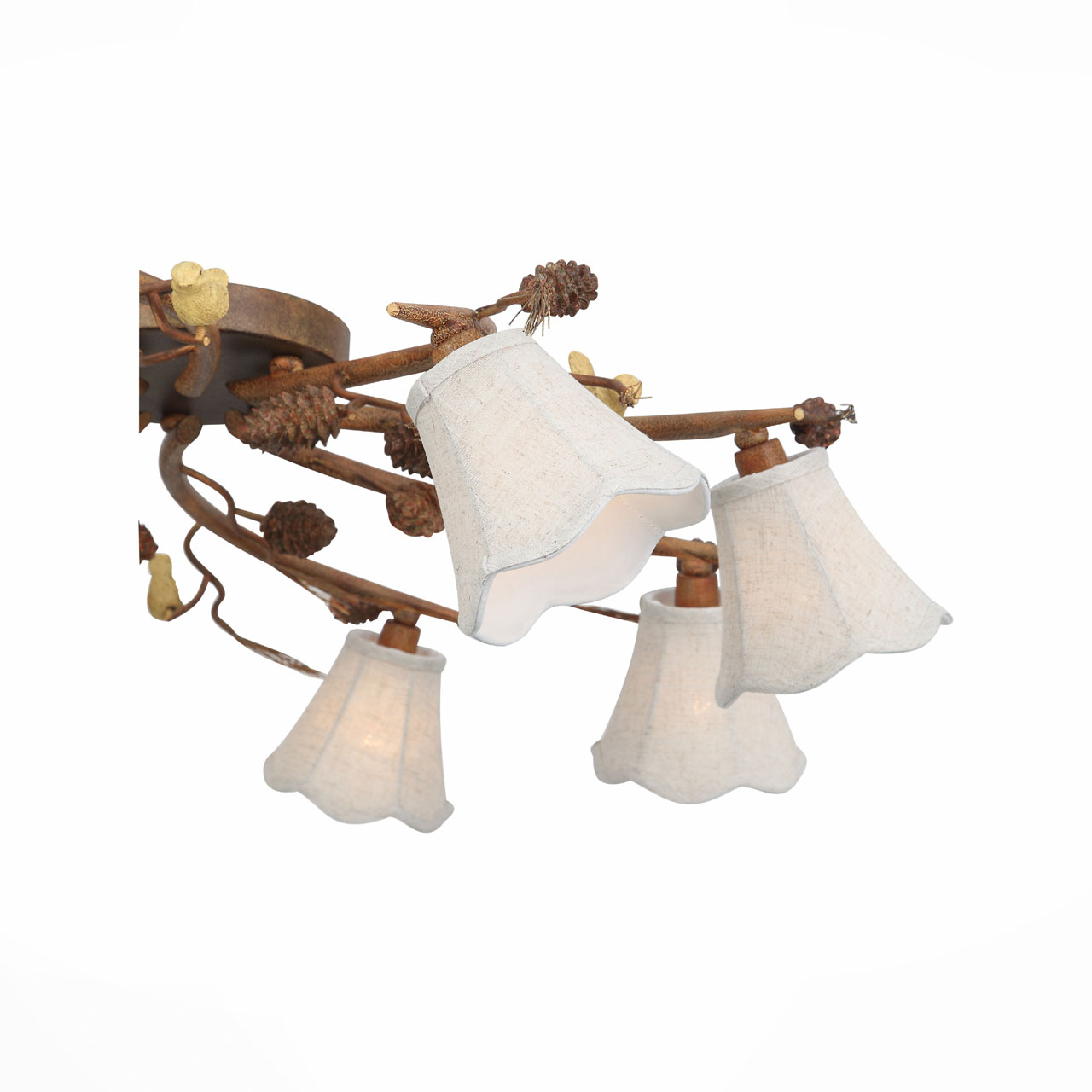 Потолочная люстра ST Luce Uccellino SL167.702.08 ST LUCE ДИЗАЙНЕРСКИЕ, UCCELLINO 109024 Бежевый  - Вид №1