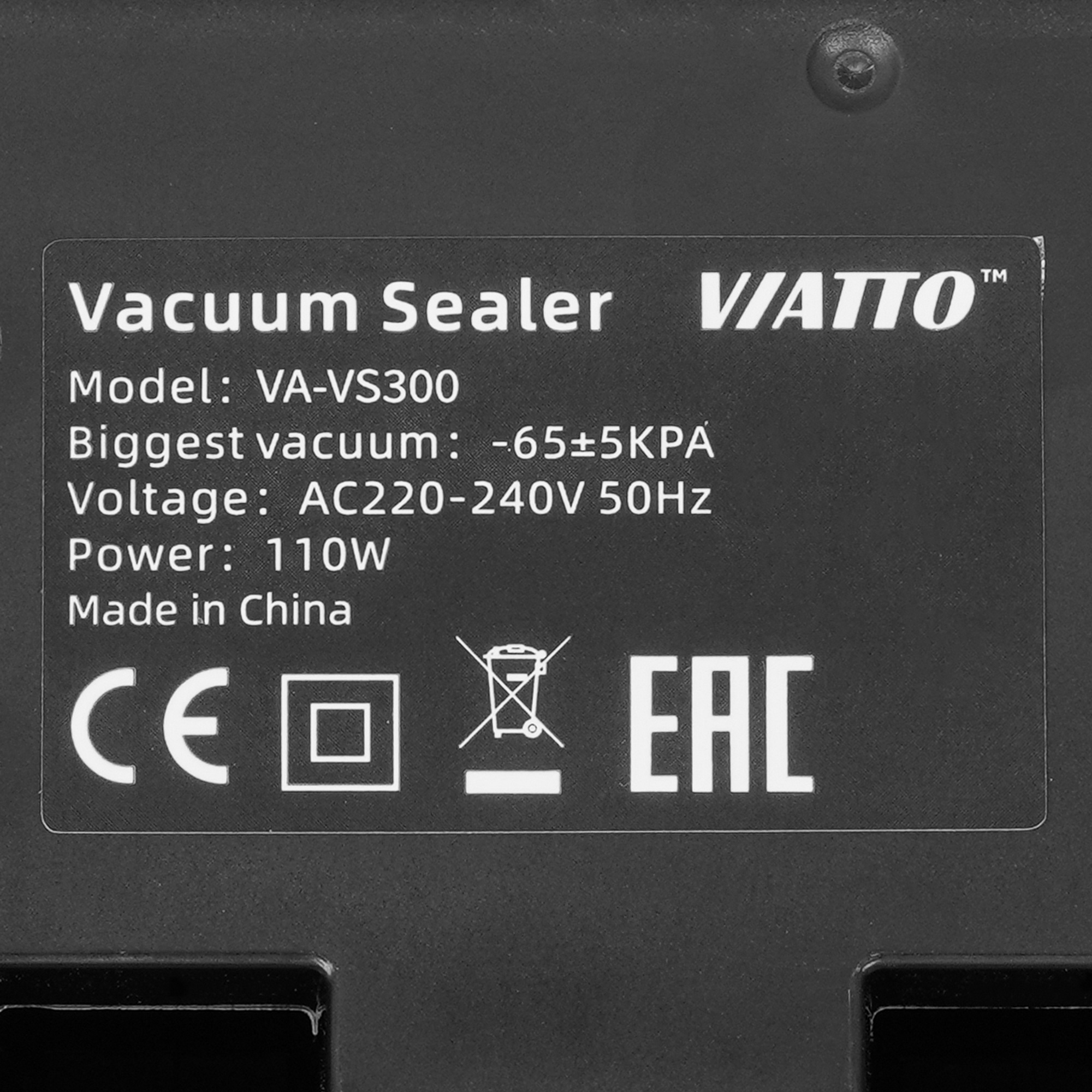 9227004 Вакуумный упаковщик Viatto VA-VS300 STDN-0103170 - Вид №5