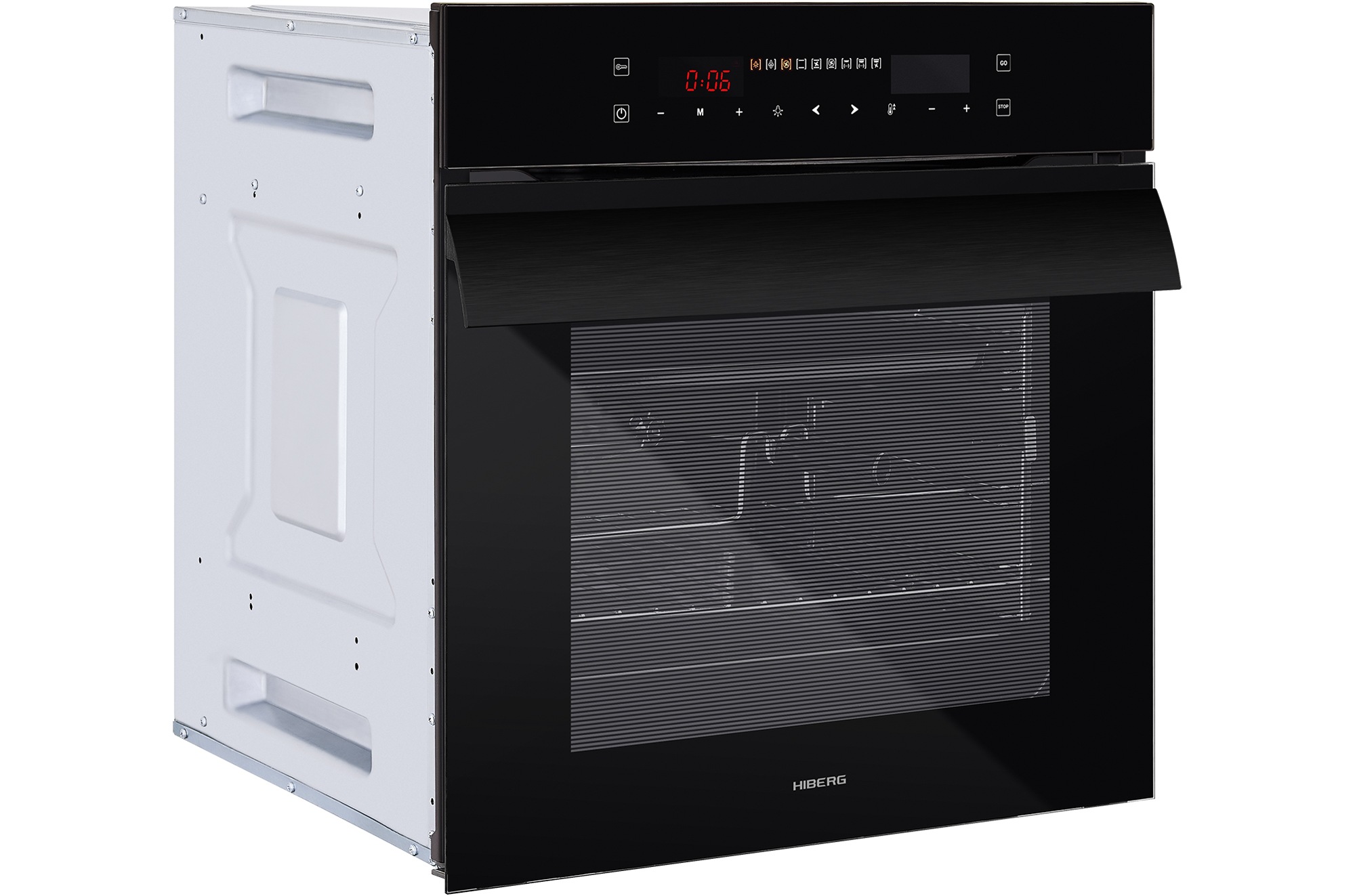 5363125 Электрический духовой шкаф HIBERG VM 6192 B черный STDN-0103775 - Вид №2