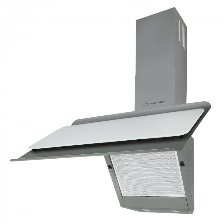 9245474 Вытяжка наклонная Schaub Lorenz SLD DL6318 белый/серебристый STDN-0108408 - Вид №2